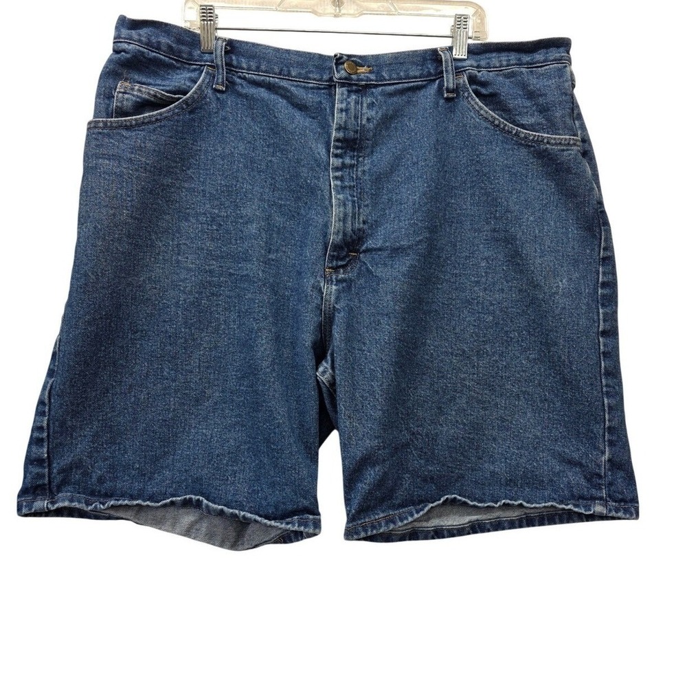 Wrangler Mens Relaxed Fit Denim Shorts Blue Medium Wash Size 42